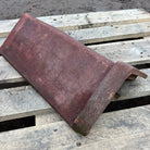 Reclaimed 18" Red Triangle Capped Clay Roof Ridge Tile - 100 Degree - Britannia Stone