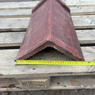 Reclaimed 18" Red Triangle Capped Clay Roof Ridge Tile - 100 Degree - Britannia Stone