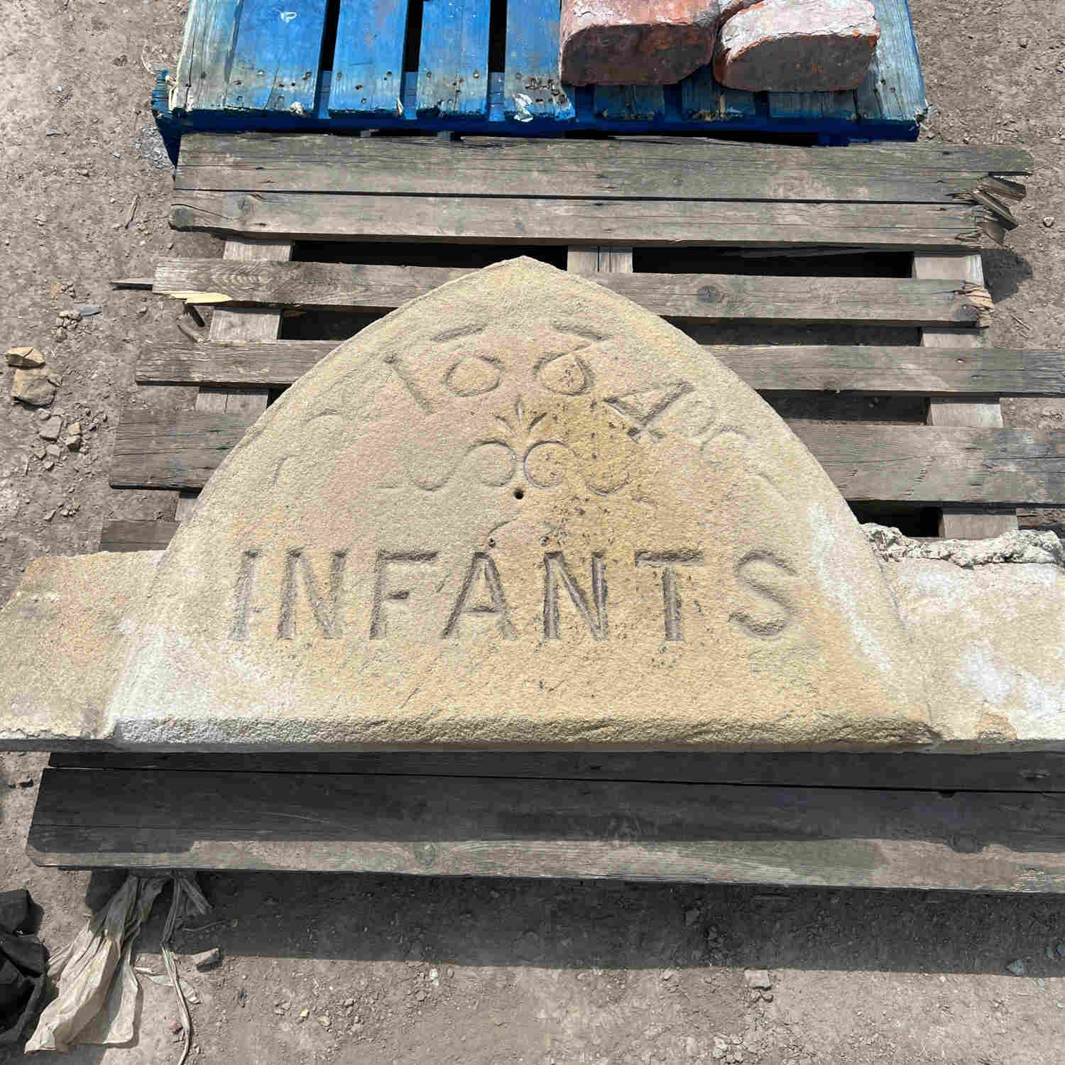 Reclaimed 1884 Infants School Date Stone | Britannia Stone