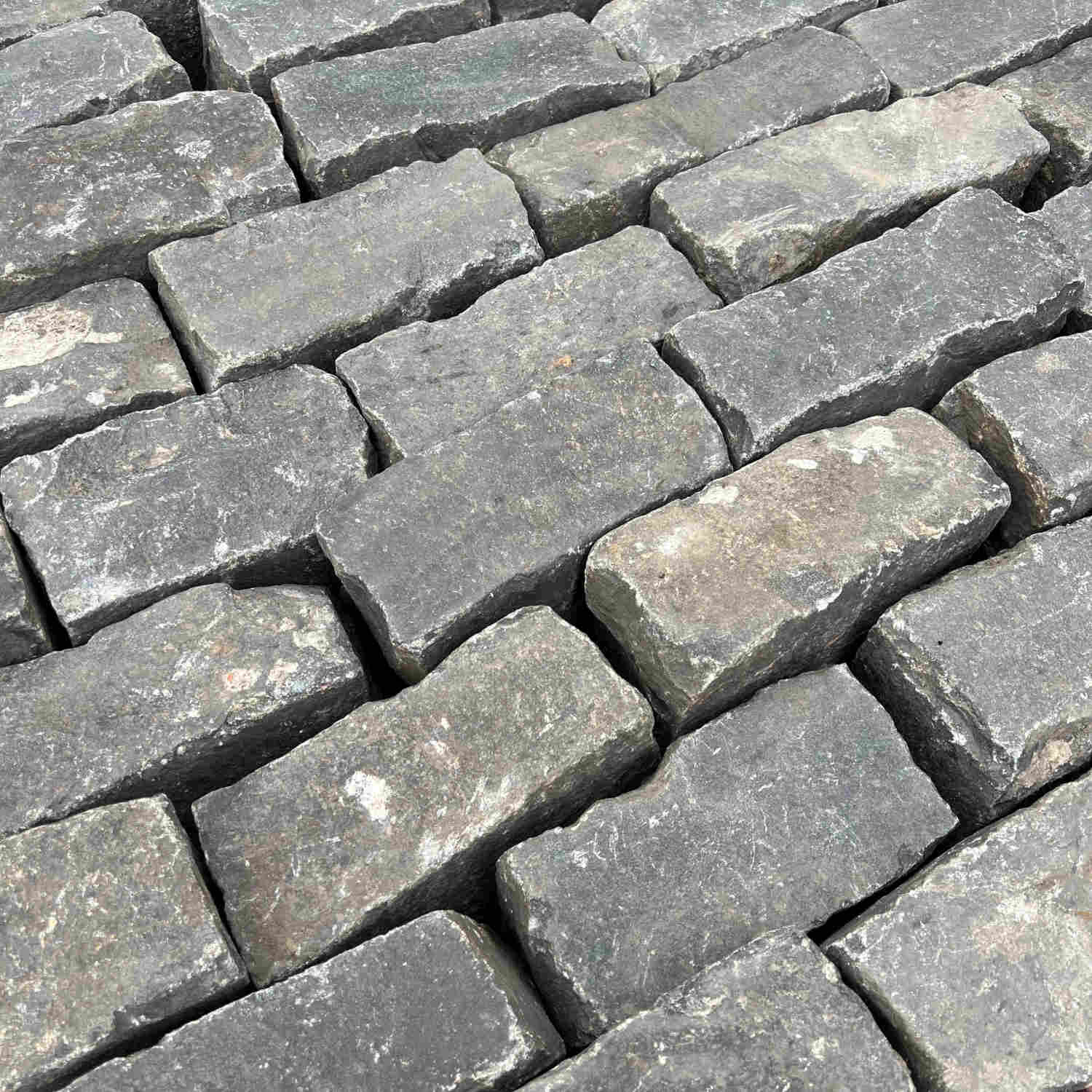 Reclaimed Basalt Stone Cobble Setts - Per Ton Bag - Britannia Stone