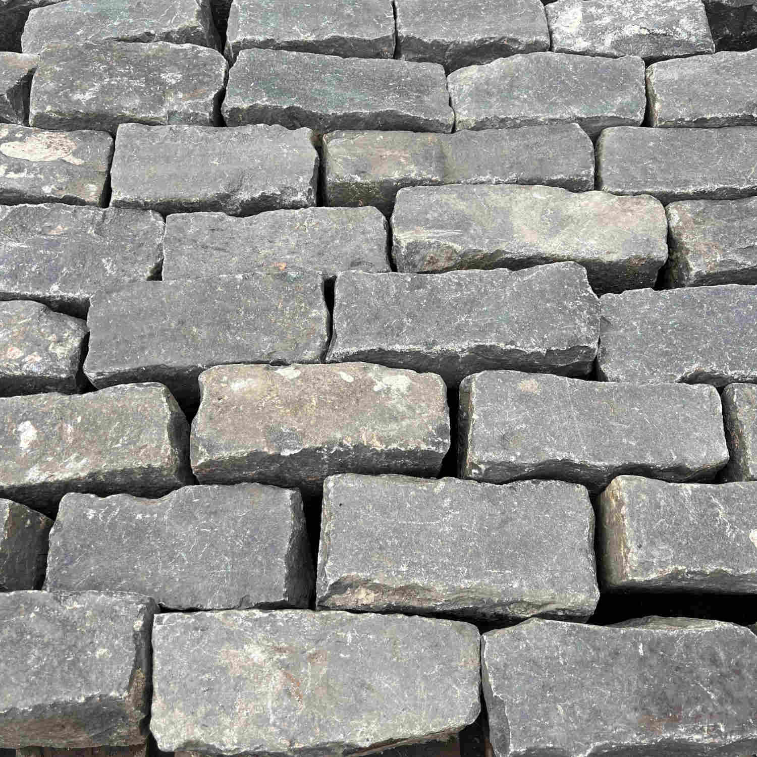 Reclaimed Basalt Stone Cobble Setts - Per Ton Bag - Britannia Stone