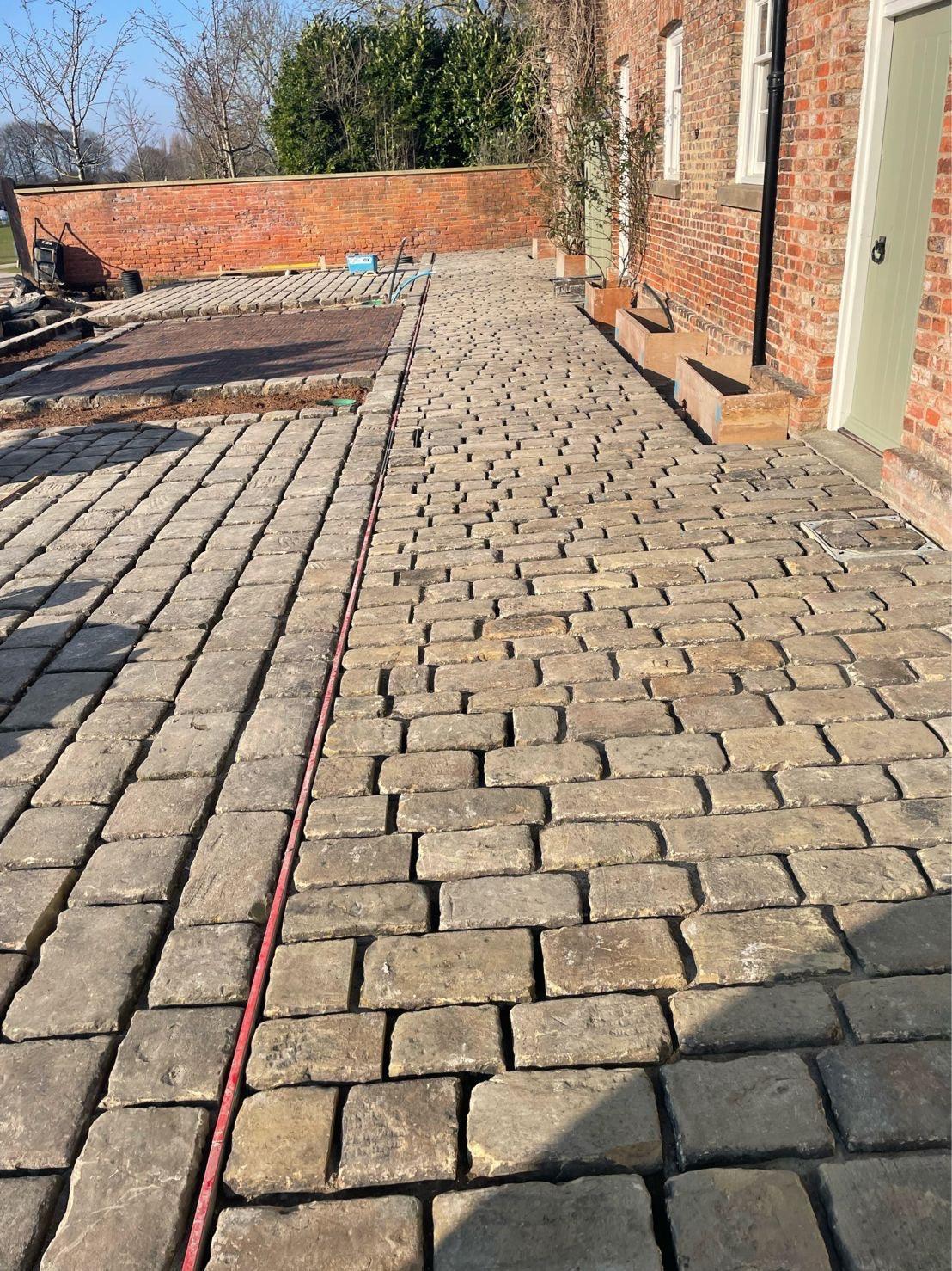 Reclaimed Grit Stone Cobbles - Reclaimed Brick Company