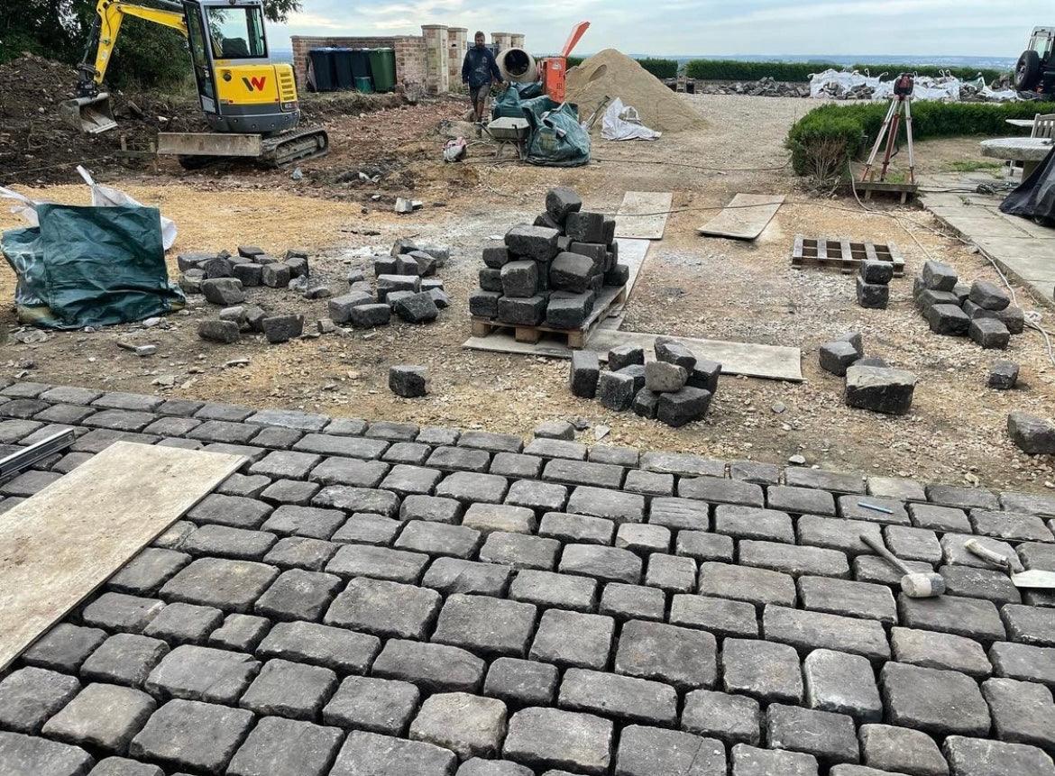Reclaimed Grit Stone Cobbles - Britannia Stone