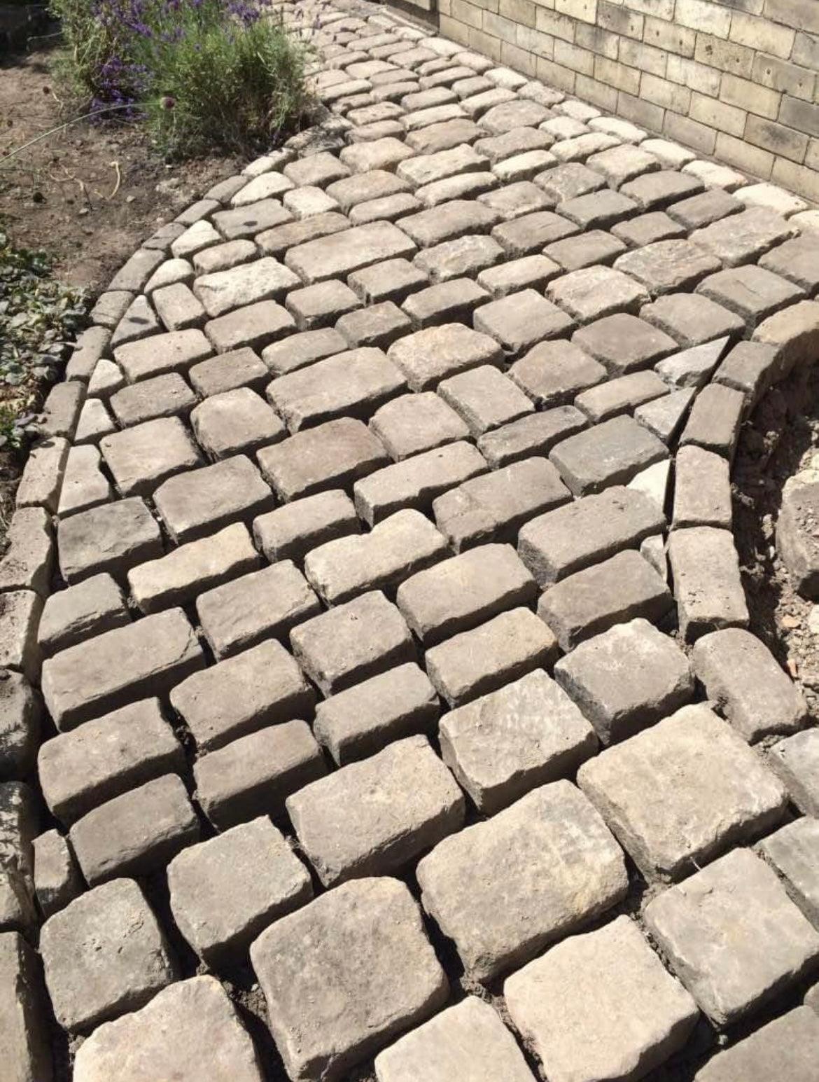Reclaimed Grit Stone Cobbles - Britannia Stone