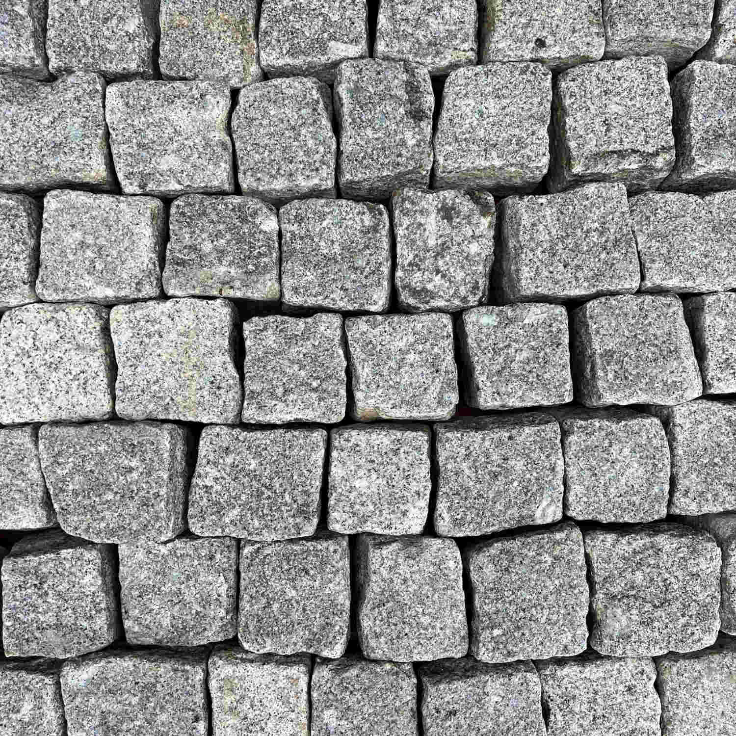 Reclaimed London Granite Stone Cube Cobble Setts in Bulk Bags | Britannia Stone