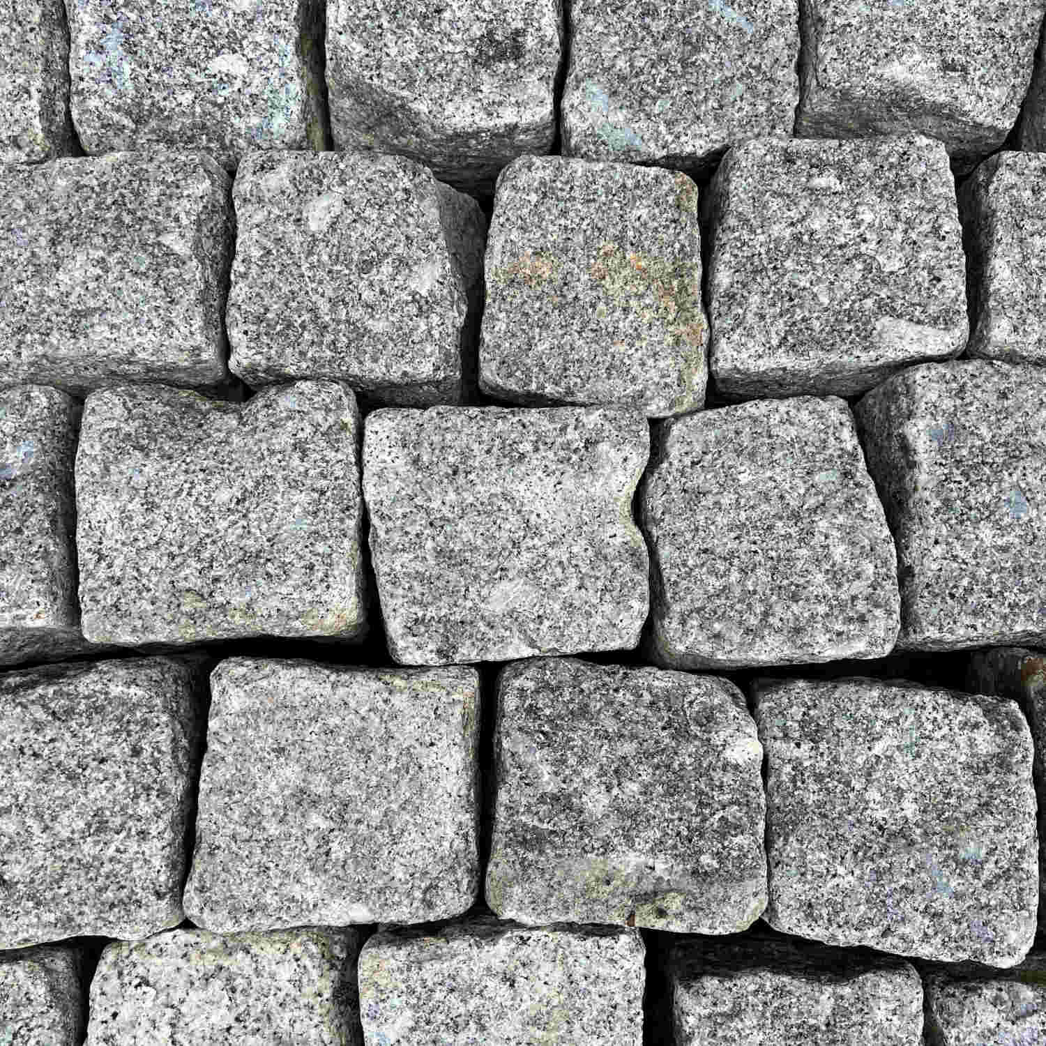 Reclaimed London Granite Stone Cube Cobble Setts in Bulk Bags | Britannia Stone