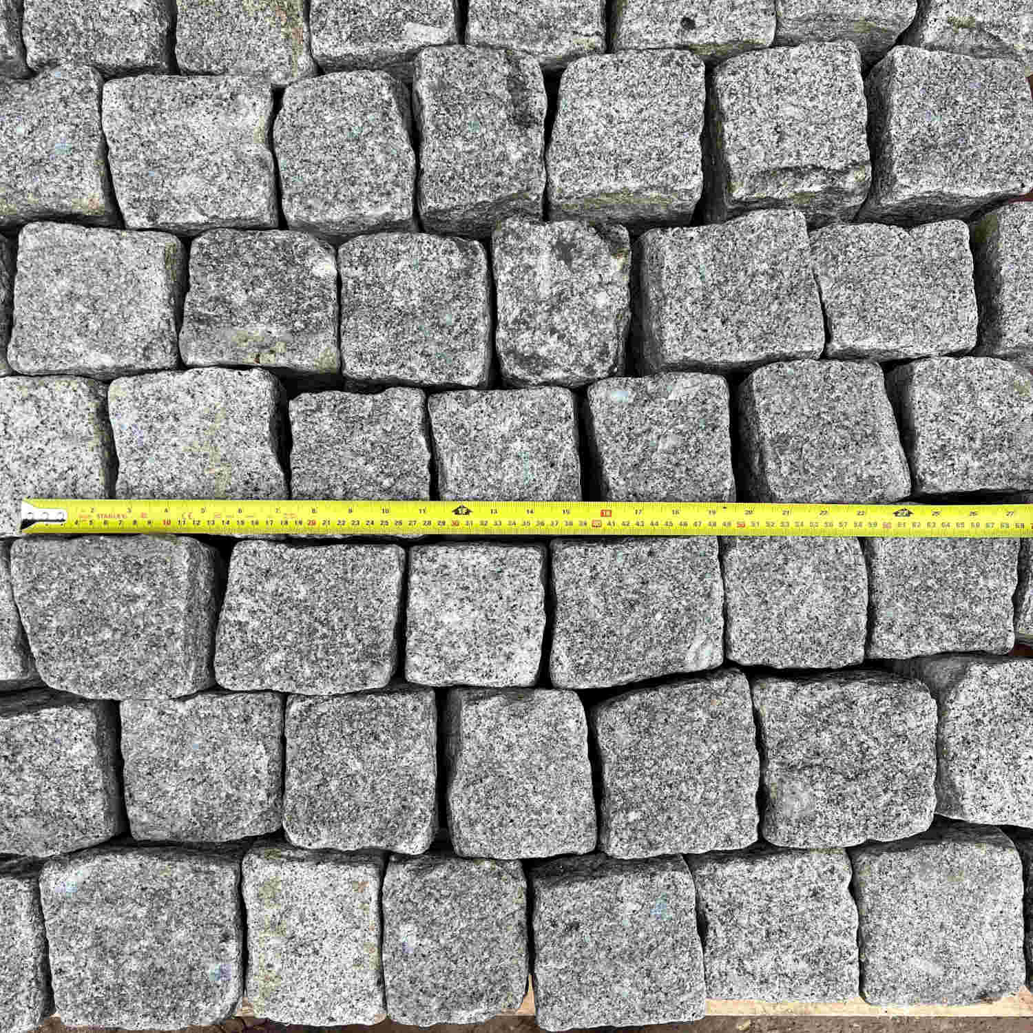 Reclaimed London Granite Stone Cube Cobble Setts in Bulk Bags | Britannia Stone