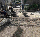 Reclaimed  cobble setts driveway construction |  Britannia Stone