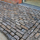 Reclaimed  cobble setts patio construction |  Britannia Stone