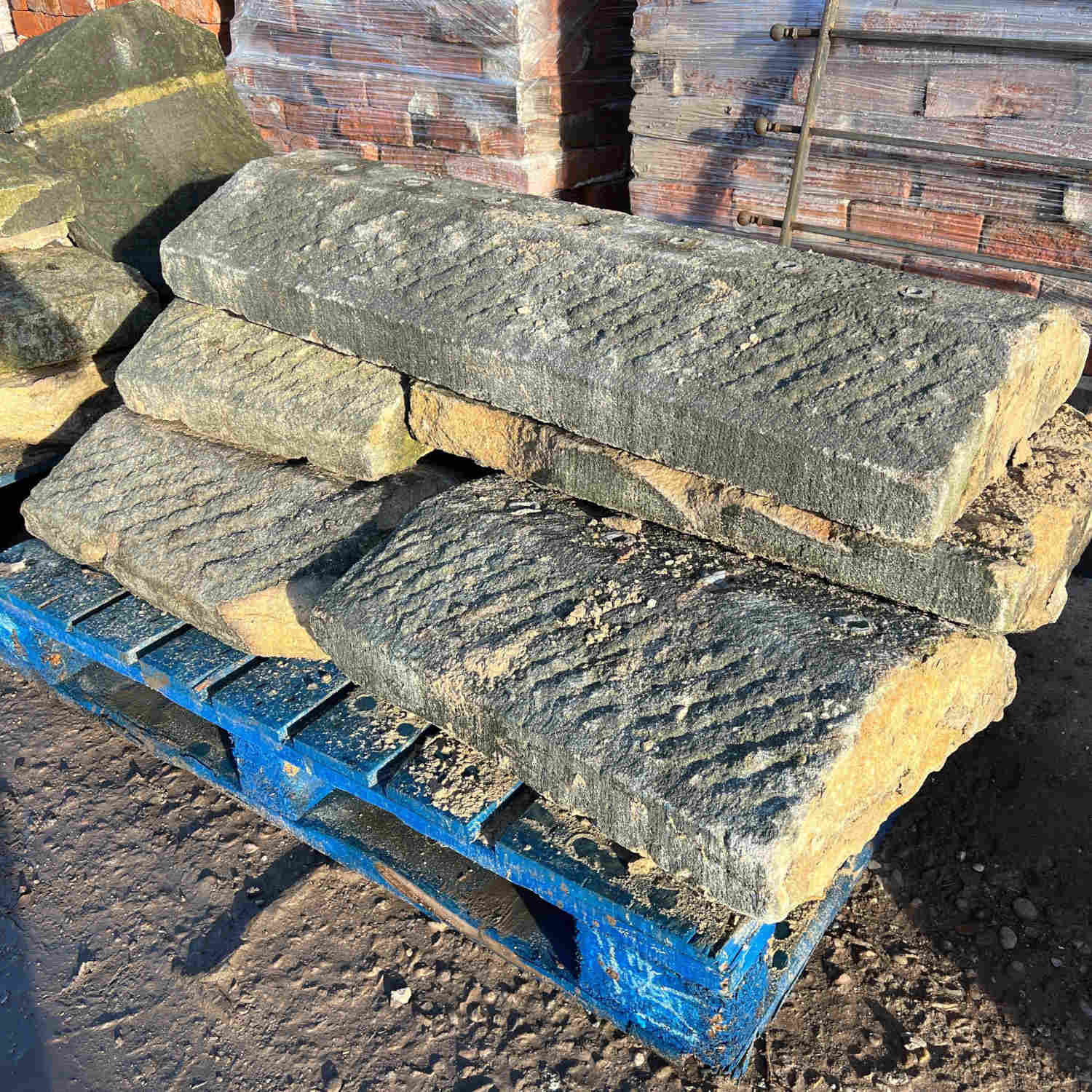 Reclaimed Natural Stone Wall Coping - Job Lot | Britannia Stone