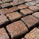 Reclaimed Pink 4” x 4” Cube Granite Cobble Setts - Bulk Bag - Reclaimed Brick Company