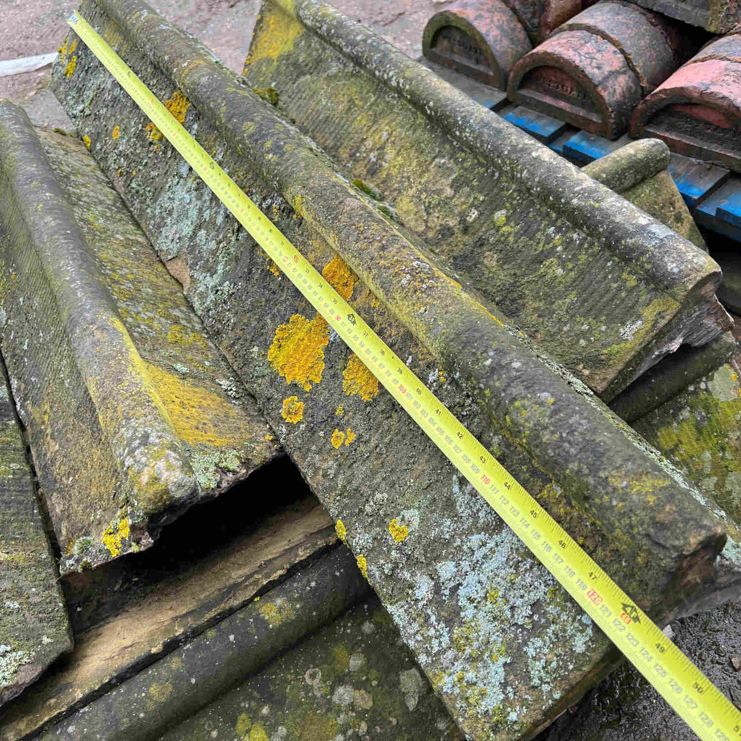 Reclaimed Roll Top Stone Roof Ridge Tiles | Britannia Stone