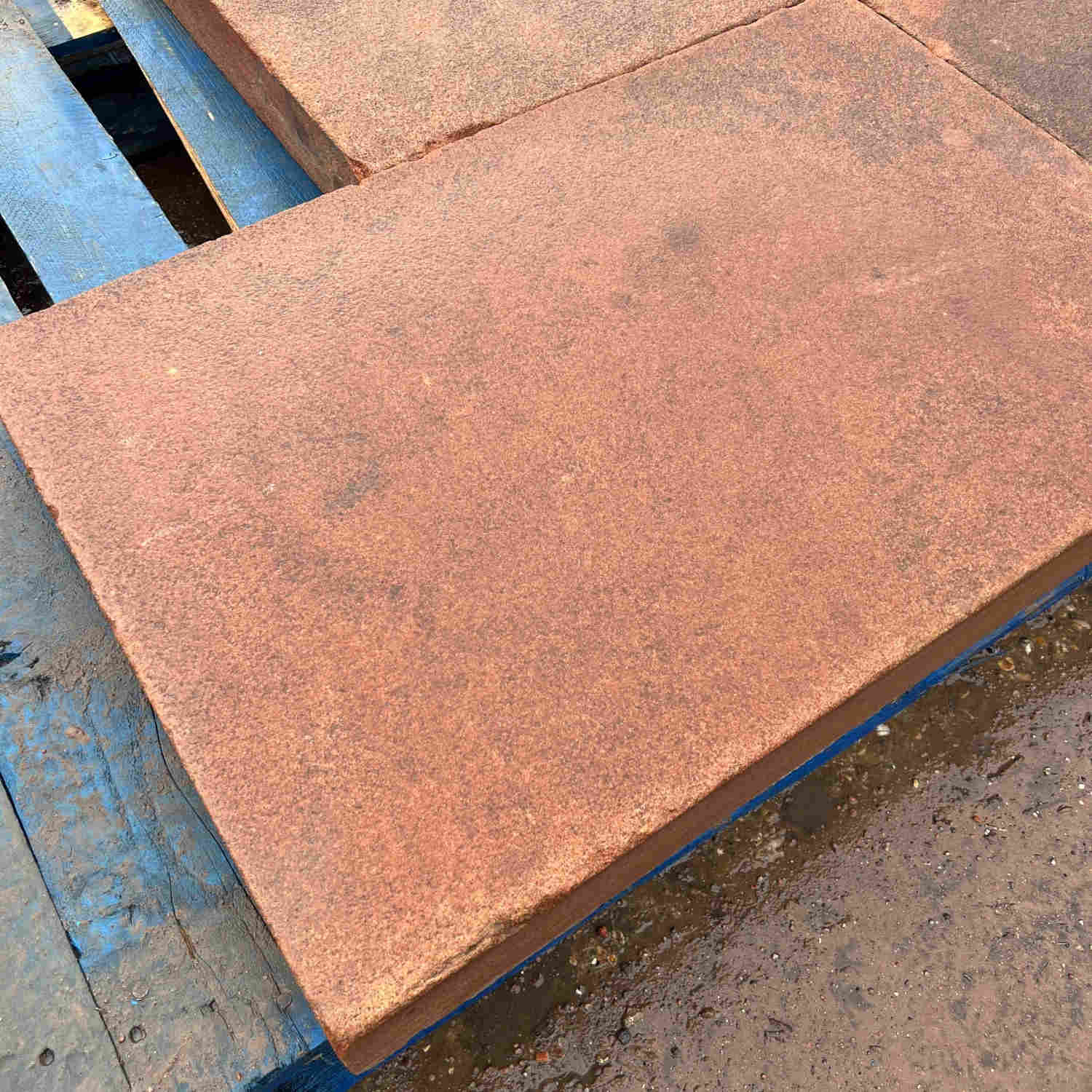 Reclaimed Sawn Red Sand Stone Paving Flag Stones | Britannia Stone