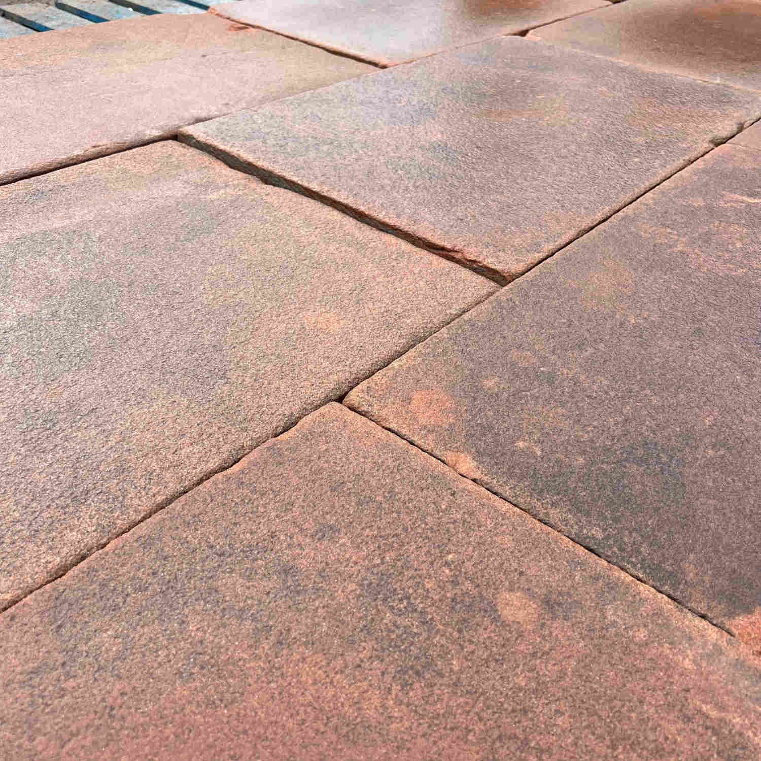 Reclaimed Sawn Red Sand Stone Paving Flag Stones | Britannia Stone