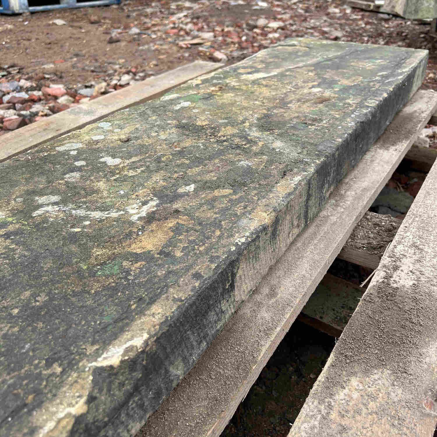 Reclaimed Stone Step on delivery pallet | Britannia Stone