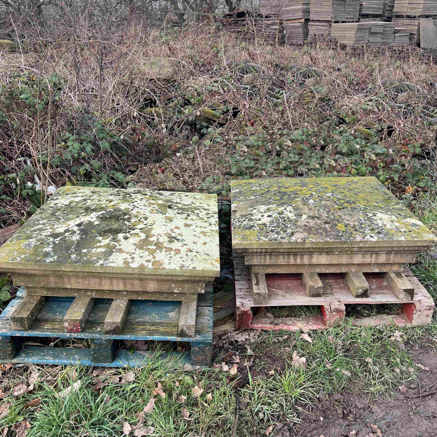 Reclaimed Stone Pillar Caps - 1M x 1M | Britannia Stone