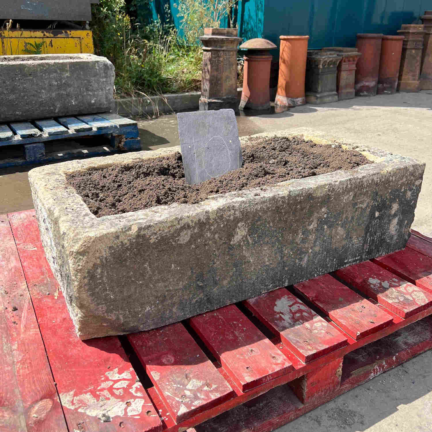 Reclaimed Stone Trough / Planter - No.10 - Reclaimed Brick Company