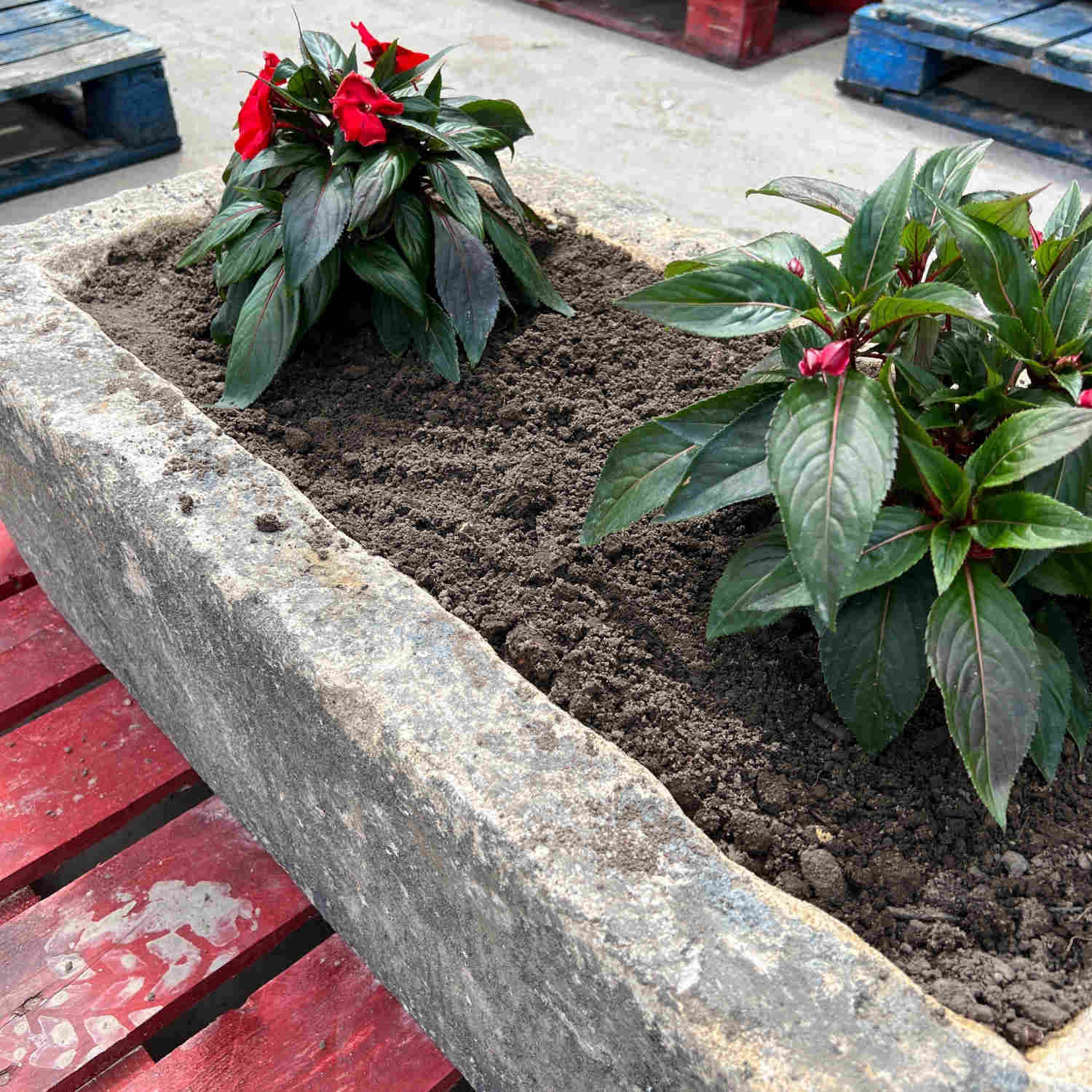 Reclaimed Stone Trough / Planter - No.10 - Reclaimed Brick Company