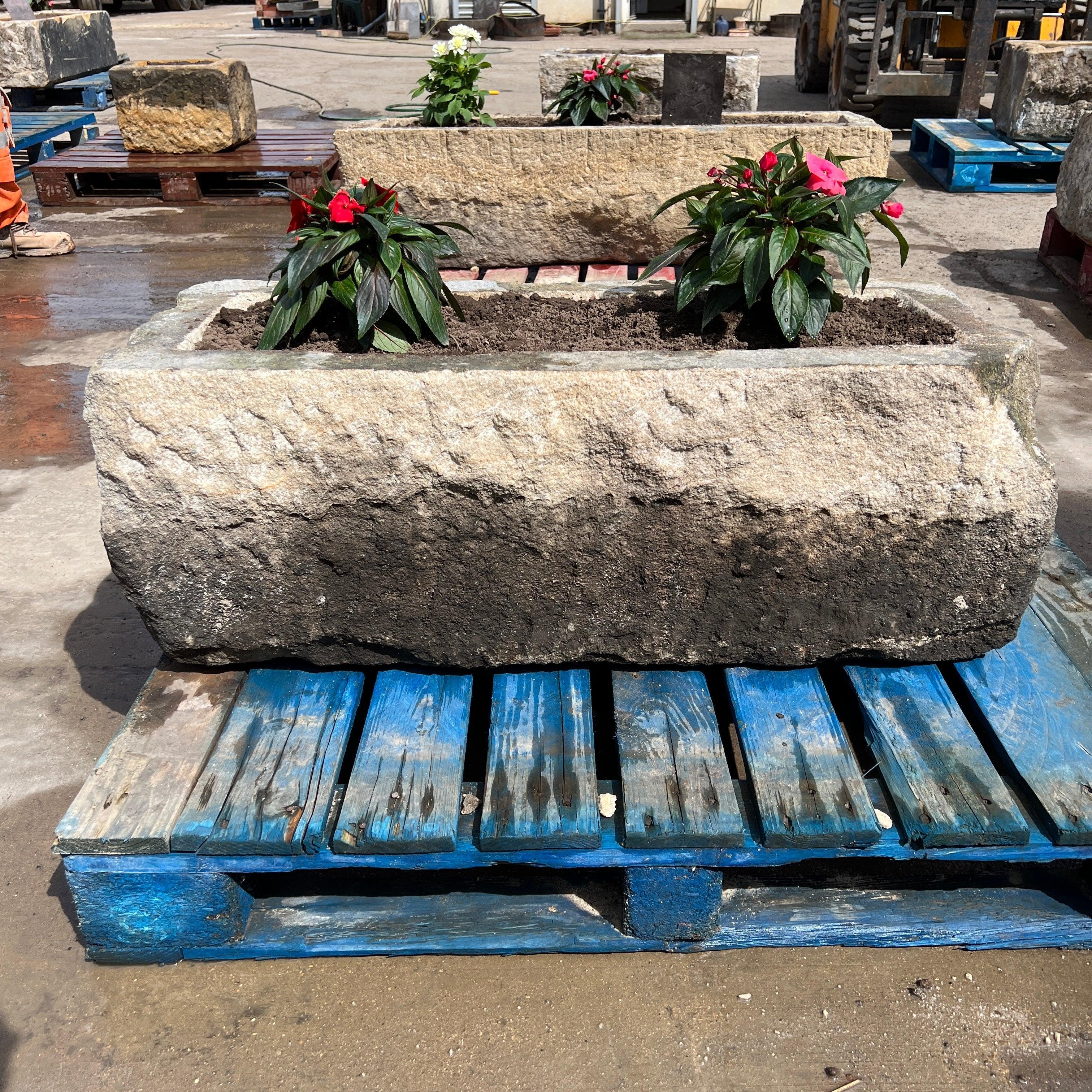 Reclaimed Stone Trough / Planter - No.11 - Reclaimed Brick Company