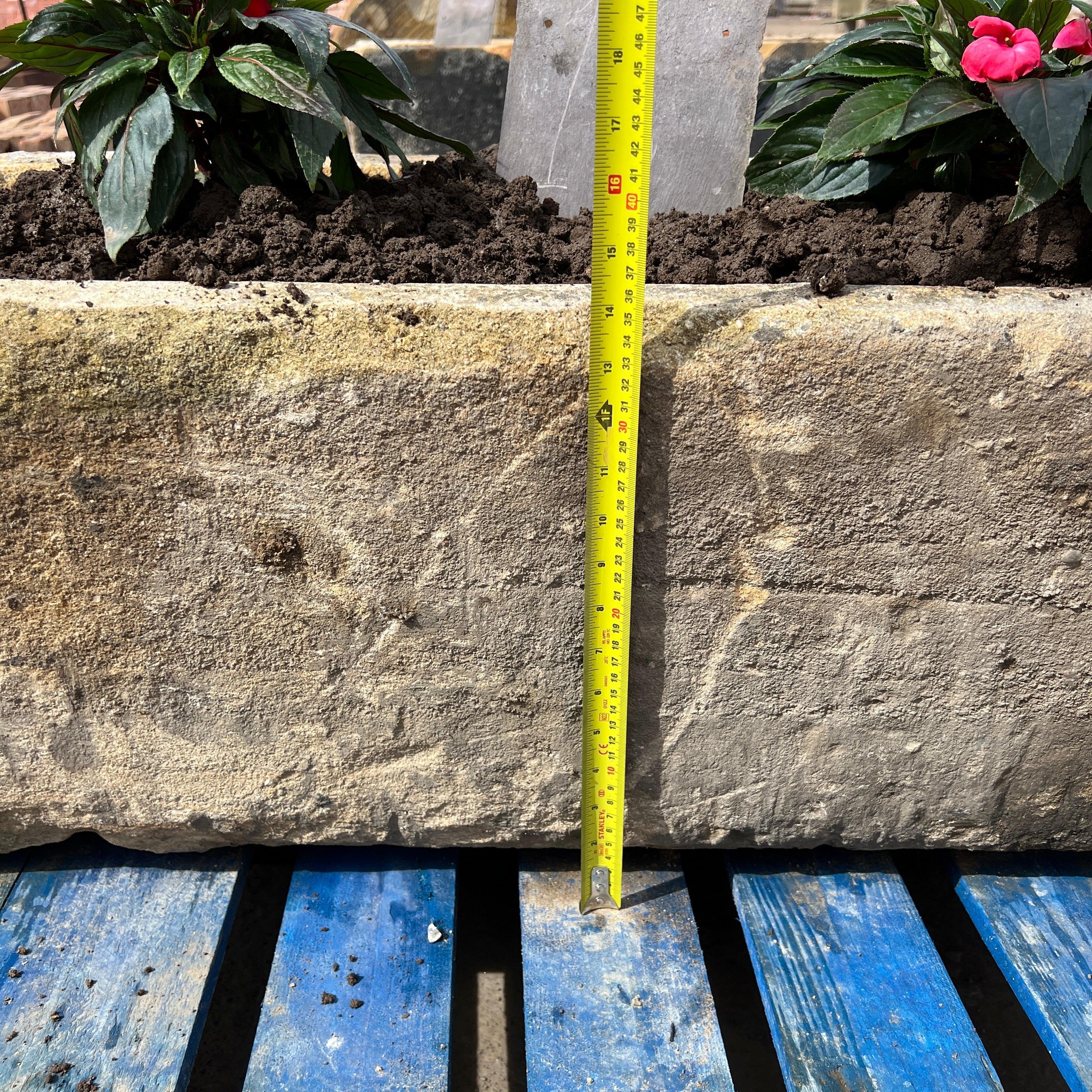 Reclaimed Stone Trough / Planter - No.16 - Reclaimed Brick Company