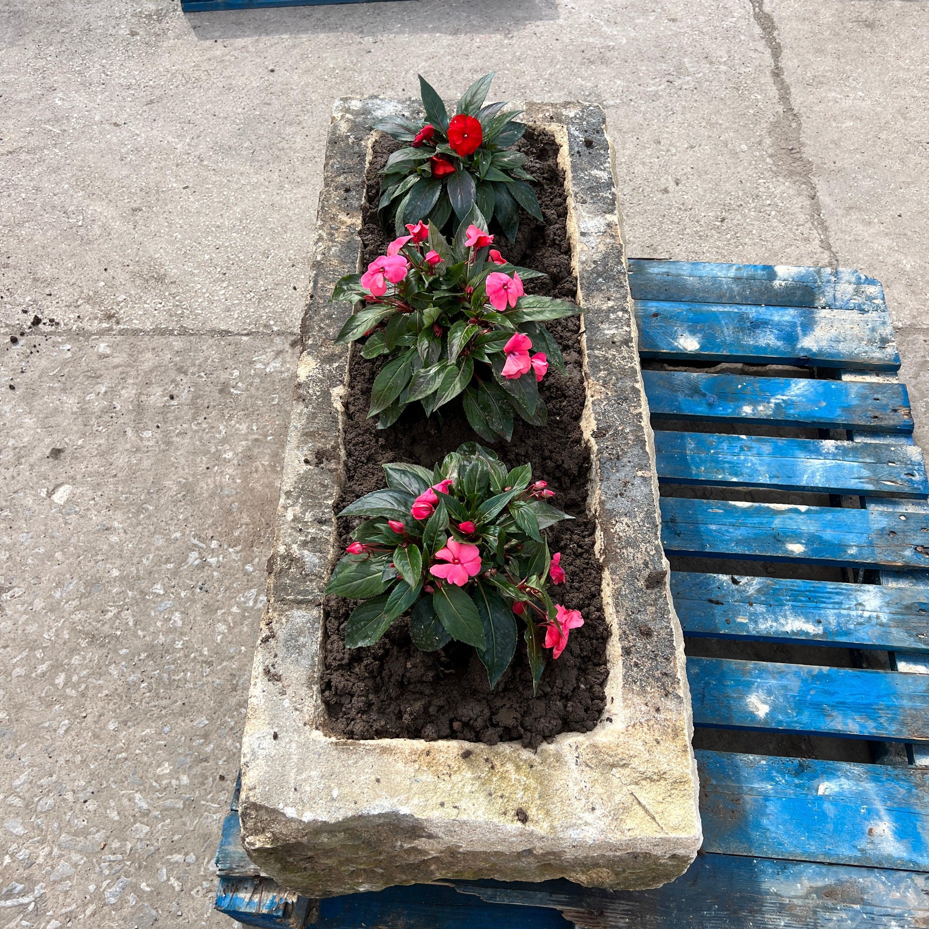 Reclaimed Stone Trough / Planter - No.18 - Reclaimed Brick Company