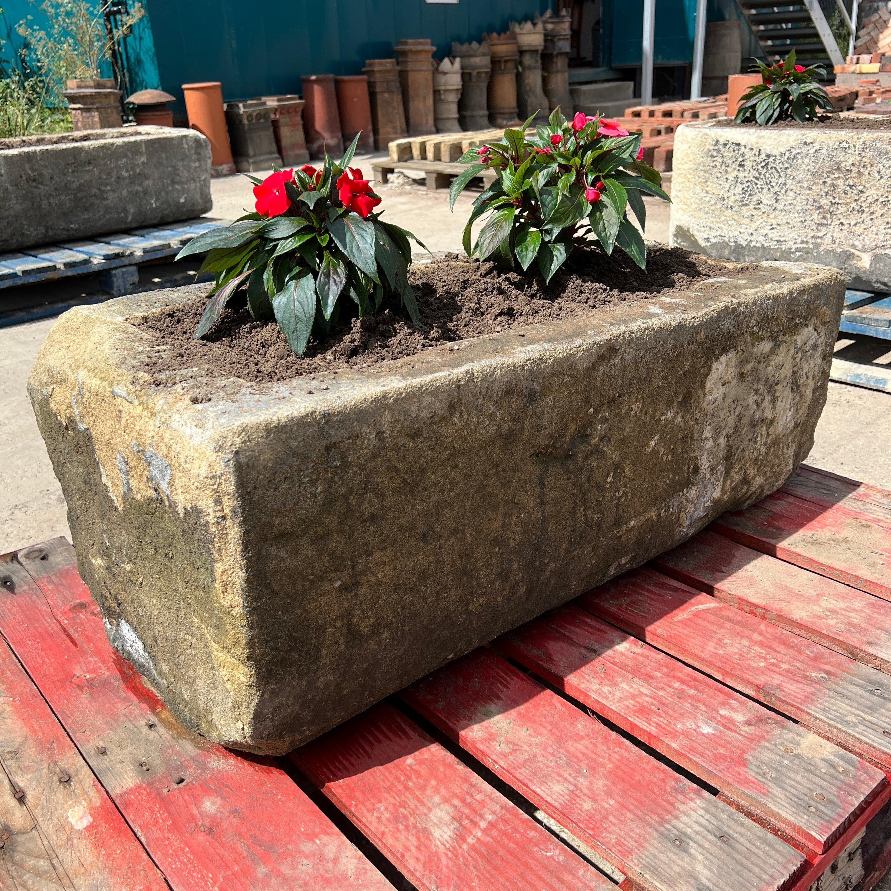 Reclaimed Stone Trough / Planter - No. 5 - Reclaimed Brick Company