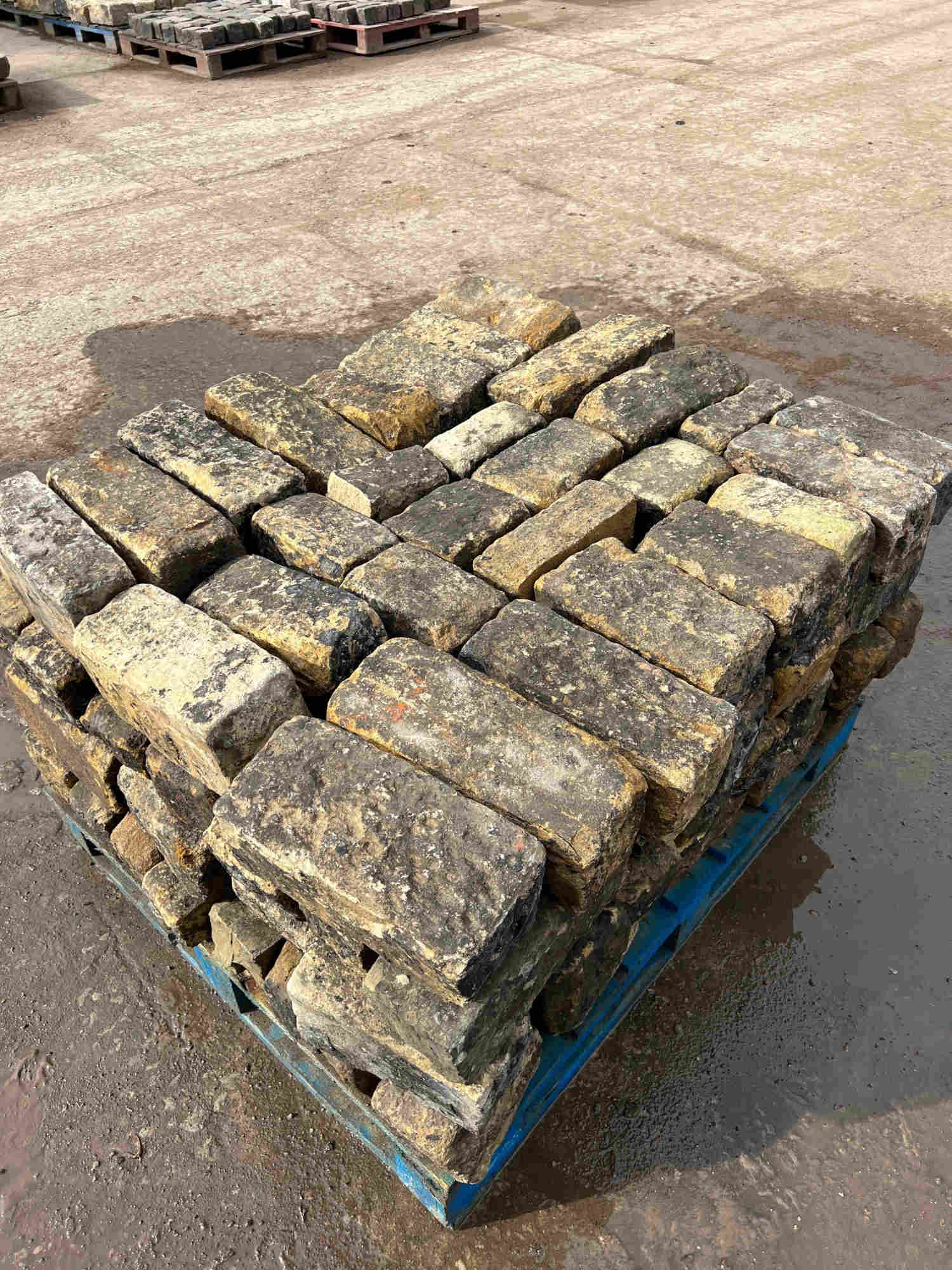 Reclaimed Weathered Face Building Stone - Dressed & Backed off -  UK Delivery pallet -  Britannia Stone