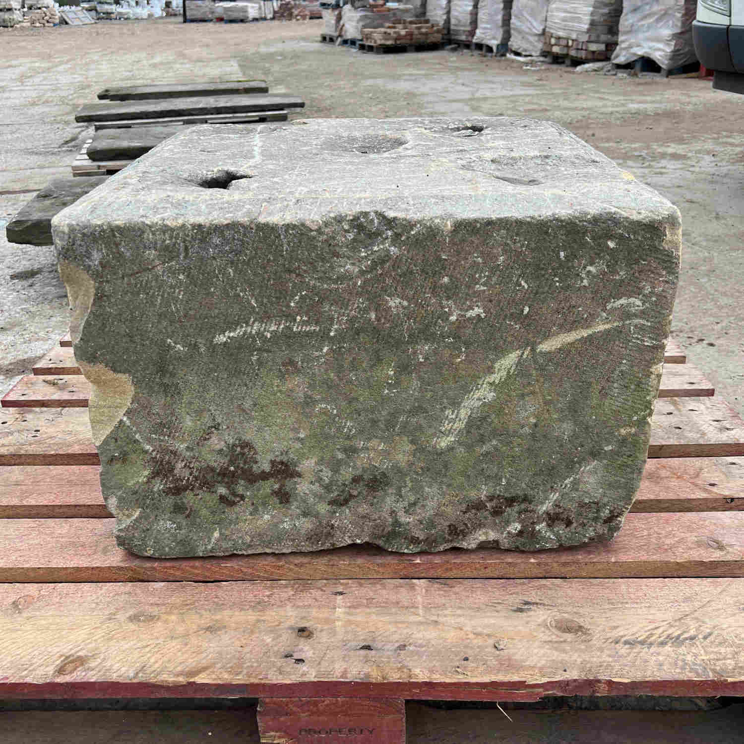 Reclaimed York Stone Statue Plinth | Britannia Stone